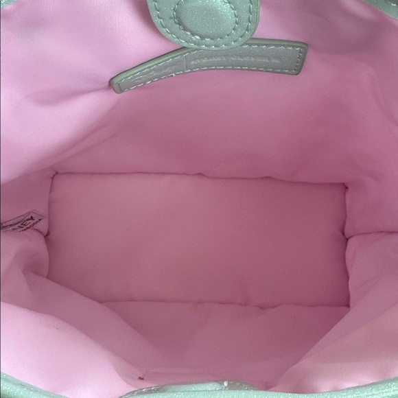 Stoney Clover Lane Mickey & Minnie Mouse Mini Tote Bag with Pink Snowflake patch - Picture 4 of 4